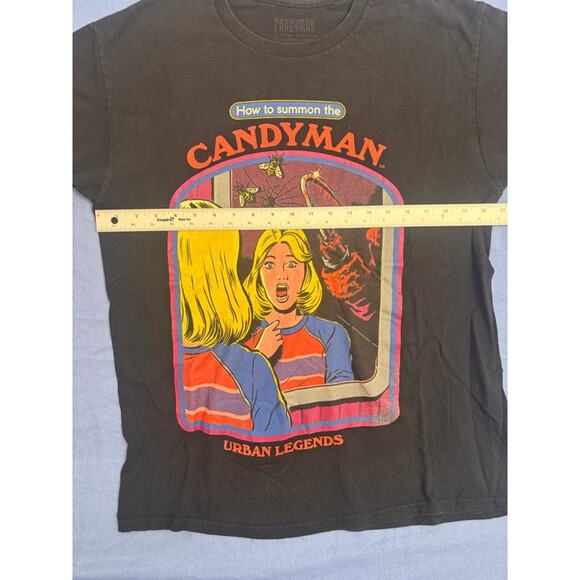 Men's Urban Legends How to Summon Candyman Graphic T-shirt Size L Black horror - Picture 3 of 9